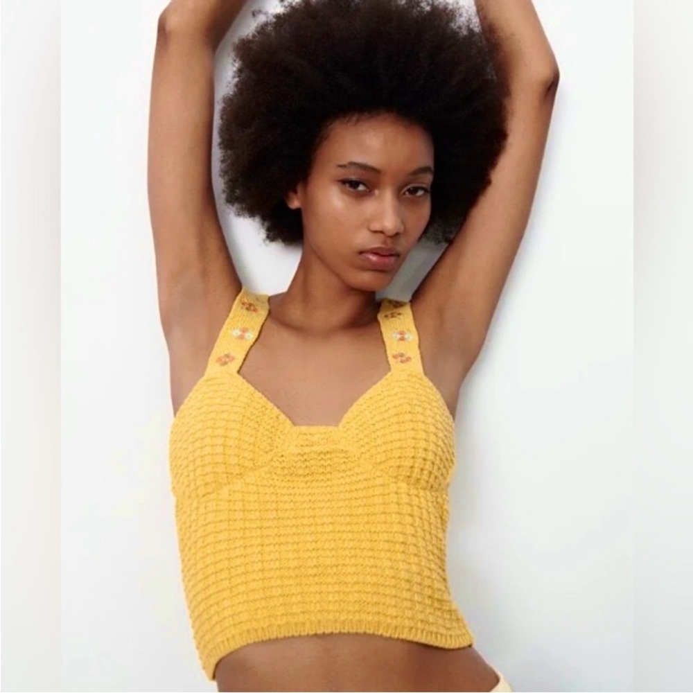 NWT Zara Crochet Top Size L